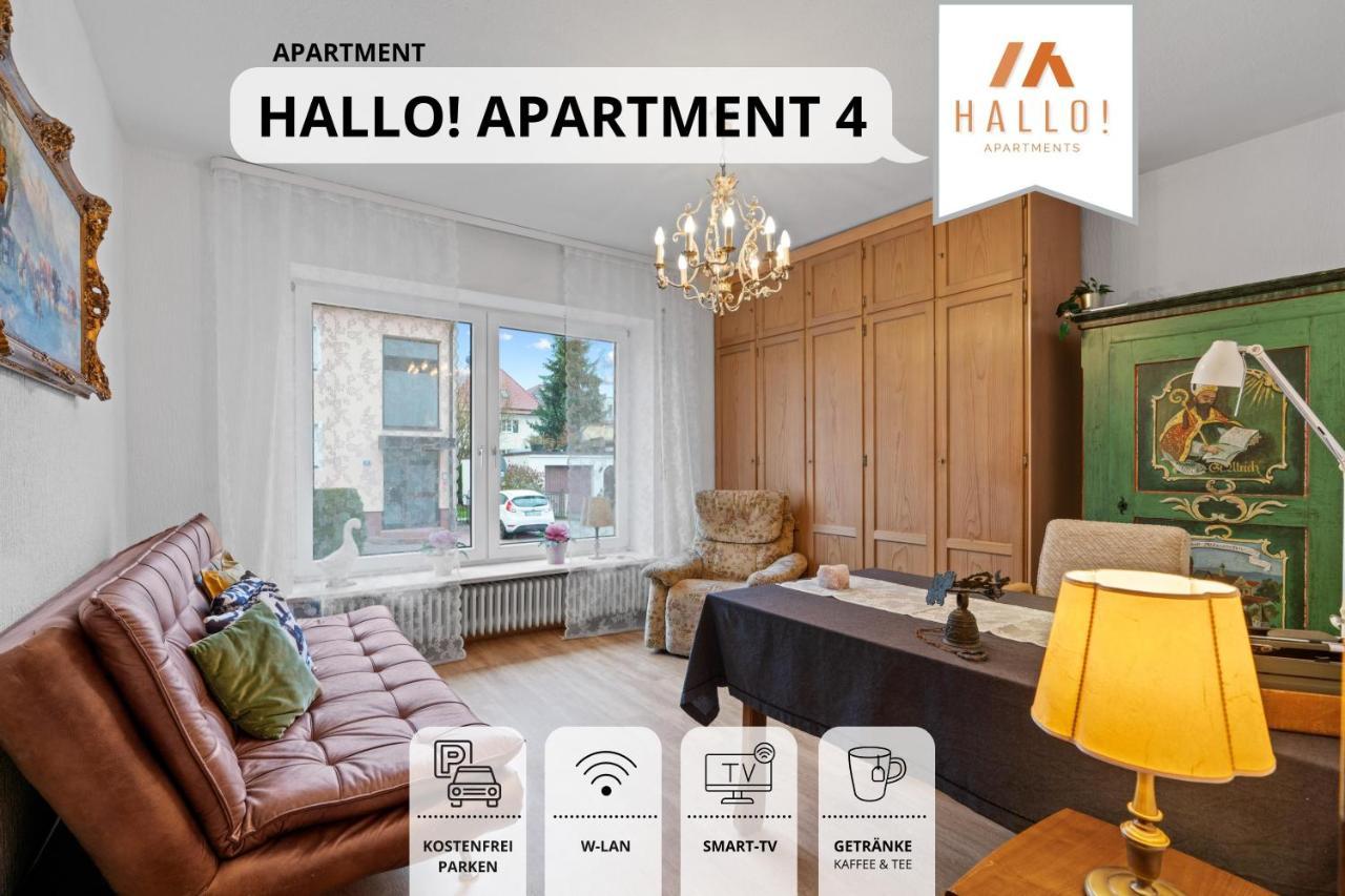 Tolle Zweiraum-Ferienwohnung In Bester Lage L Innenstadtnaehe L 1 Minute Zum Bahnhof L Tv L Free-Wlan L Keine Kueche L Willkommen Im Hallo!-Apartment 4 Bad Wörishofen Dış mekan fotoğraf